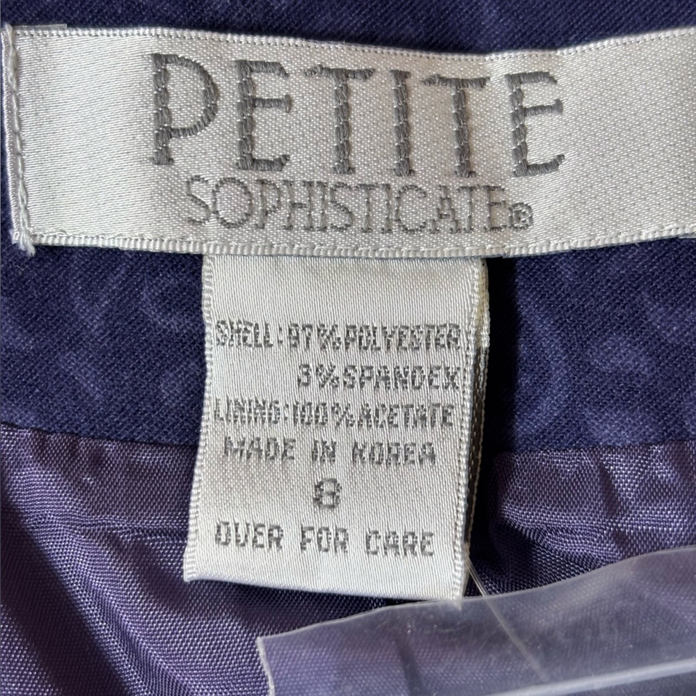 Vintage Petite Sophisticate 90's Classic 2Pc Set V-Neck Vest Pencil Skirt Size 8 - Picture 9 of 16